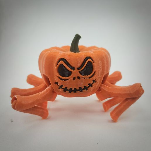 IMG_20241018_021116.jpg Flexi Halloween Pumpkin Spider now available in 3mf and stl