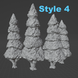 pine-trees-4.png PINE OR FIR TREES FOR TABLETOP WARGAMING SCATTER TERRAIN OR SCENERY- NO SUPPORTS NEEDED!
