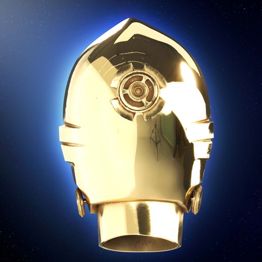 5.jpg C-3PO helmet head droid | Star Wars | 3d Print model