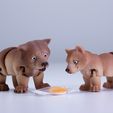 IMG_2933.jpg 3D file Bear flexi animal toy・3D printing template to download
