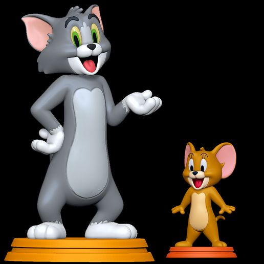Untitled-1.jpg STL file Tom and Jerry・3D printable design to download, SillyToys