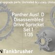 Template-Hero-shot-Disassembled-drive-sprocket-1.jpg Panther Ausf. D disassembled Drive Sprocket - SET 1