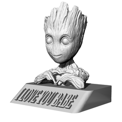 groot-i-love-you-babe.png Groot-Ich liebe dich Pflanzentopf-Vase