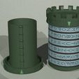 untitled.jpg Medieval Cryptex Tower Coin Bank - 3D Printable Puzzle Safe