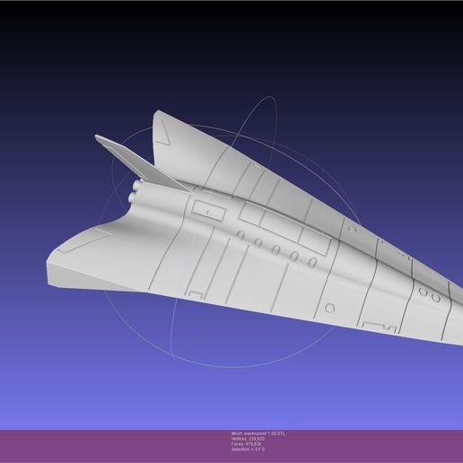 🎨 Modelo imprimible del concepto de avión espacial Waverunner・Archivo ...