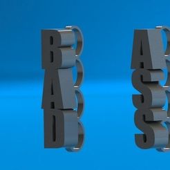knuckles_display_large.jpg Бесплатный STL файл Bad Ass Brass Knuckles・3D-печатная модель для скачивания
