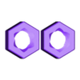 Nuts_Hex.stl Hex-head bidirectional long bolt and nuts
