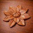 Screenshot_61.jpg Tallado Floral Rosetón Aplique STL para CNC - Flor Decorativa Adorno de Muebles