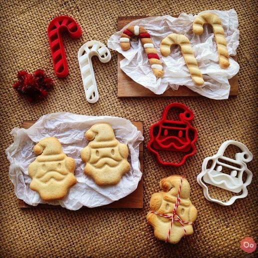 Santa_Clause__Cookie_Cutter_3_-_.jpg Cortador de bolachas de Natal em forma de bastão doce