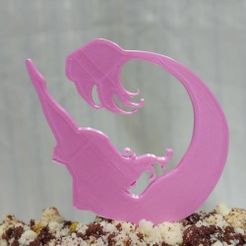 2c1.jpg Cake topper - Mermaid Silhouette - Coralia