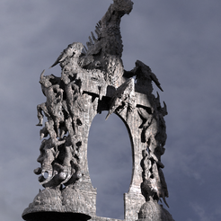 pillars.2397.png OBJ file Dantes inferno monolith Archway・3D printing idea to download
