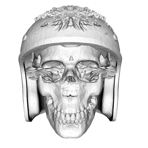 PENDANT - HARLEY BIKER SKULL 3D model