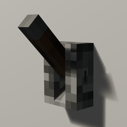 🎚️ Minecraft-inspired level light switch・ STL File for 3D printing・Cults