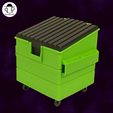 box_image1.png Dumpster Deckbox - MTG Commander Deckbox  - No Support Needed - Dice Storage included