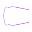 GlassCoV_MR03_Branche.stl glass shield cov19 safety glasses