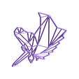 customized_origami_unicorn.stl Free STL file Customizable Origami Unicorn・3D print design to download