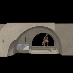 2023-09-11-114848.png Star Wars Jabba's Palace Audience Chamber Entrance (Jabba's Palace Diorama Part 7) für 3,75" und 6" Figuren