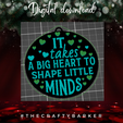 Big-heart-to-shape-little-minds.png Teacher gift / Big heart to shape little minds Ornament / Gift / decor