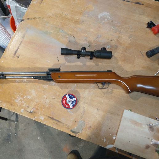 Download STL file B31 pellet rifle iron sight/muzzle • 3D printing