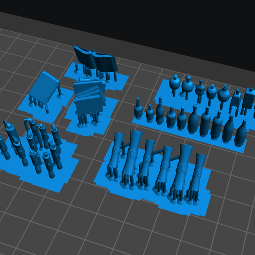 Books, Candles, Scrolls and Bottles for 28mm Miniatures