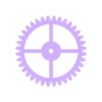 engrenagem centro.stl Extrusora filamento pet.