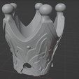 4.png Crown of Insight -- Keychain -- Genshin Impact Ornament -- 3D Print Ready