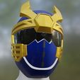 3.jpg Power ranger blue navy Ninja storm helmet
