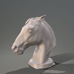 Horse_Head1.jpg Fichier STL Horse Head・Design pour impression 3D à télécharger