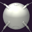 8.png Sputnik - 1 for SLA printers 3D print model