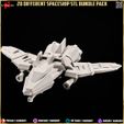 Spaceship-3dprinting-3dprints-miniature-minis-diorama-3dprint-bundle-pack-props-banner-4.jpg 20 Different Spaceship STL Diorama - Minature Collection Pack-Bundle