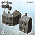 1-PREM-B10.jpg Set of brick houses with floors and store on the ground floor (10) - World War Two Second WWII Western campaign USA UK Germany