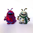 2standing1square.png ☃️Articulated Monster Snowman - XMAS TREE ORNAMENT☃️
