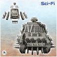 2.jpg Post-apo tracked vehicle with triple weapons and improvised window guards (11) - Future Sci-Fi SF Post apocalyptic Tabletop Scifi