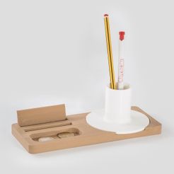 9k=.jpg Free STL file Combo - Desk Organiser・Template to download and 3D print