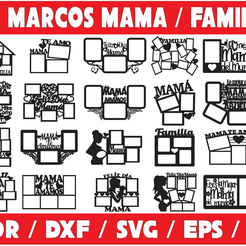 2020-04-17-13.png Vectors Laser Cutting - 70 Frames With Mother's Day Phrase