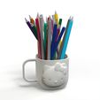 HELLO-KITTY-Mug.bip.23.12.jpg Hello Kitty Mug Bleistifthalter | Niedlich 3D Printable STL