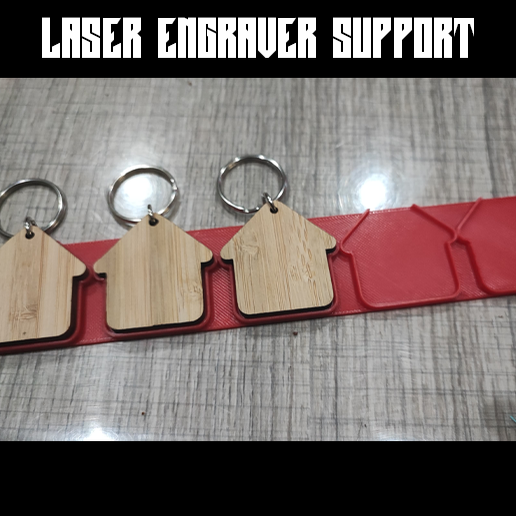STL file Laser engraving - Home-made bamboo key ring holder 🔑 ・Design ...