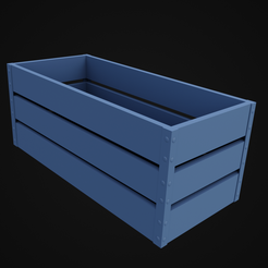 Crate_1.png STL-Datei Kiste・Modell zum Herunterladen und 3D-Drucken