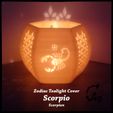 Zodiac_SCORPIO_mix_original_2.jpg Scorpio (Scorpion) Zodiac Tealight Cover