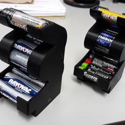 Battery Holder-1.jpg STL-Datei Battery Holders kostenlos herunterladen • Vorlage für den 3D-Druck, a3rdDimension
