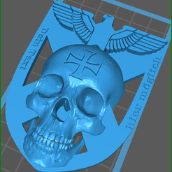 1S.png Fichier OBJ skull crest・Modèle à télécharger et à imprimer en 3D