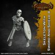 Skeleton-With-Sword-and-Shield-4.jpg Skeleton Horde - 16 x 32mm scale skeleton miniatures