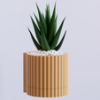 SAHNE.46-copy.png WALL MOUNTED PLANTER POT WITH DRIP TRAY - LINE DESIGN