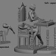 0.jpg QUEENS GAMBIT ANYA TAYLOR JOY CHESS GIRL CHARACTER STATUE 3D print model