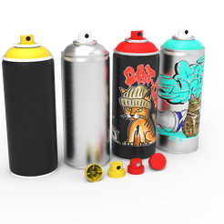 Latas-SW.40.png Fichier STL Bombe de peinture en aérosol + Capuchon gras / bombe de peinture en aérosol・Objet imprimable en 3D à télécharger