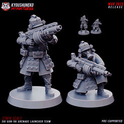 SCI_02_SHI_GUN-TAI_GRENADE_LAUNCHER_TEAM.png Archivo STL lanzagranadas shi gun tai・Diseño de impresión en 3D para descargar
