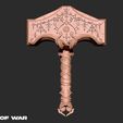 8.jpg Mjolnir  God of war 3D print model