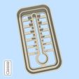 97-2.jpg Science and technology cookie cutters - #97 - thermometer (style 2)