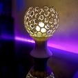 Picsart_23-03-30_13-10-24-569.jpg Voronoi sphere bulb lamp. Lamp shade. Transformer lamp.