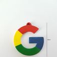 20181226_101620.jpg Fichier STL gratuit Porte clé google・Modèle à télécharger et à imprimer en 3D